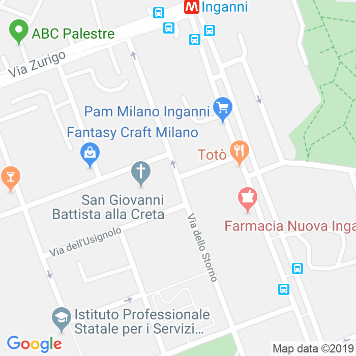 CAP di Piazza San Giovanni Battista Alla Creta a Milano