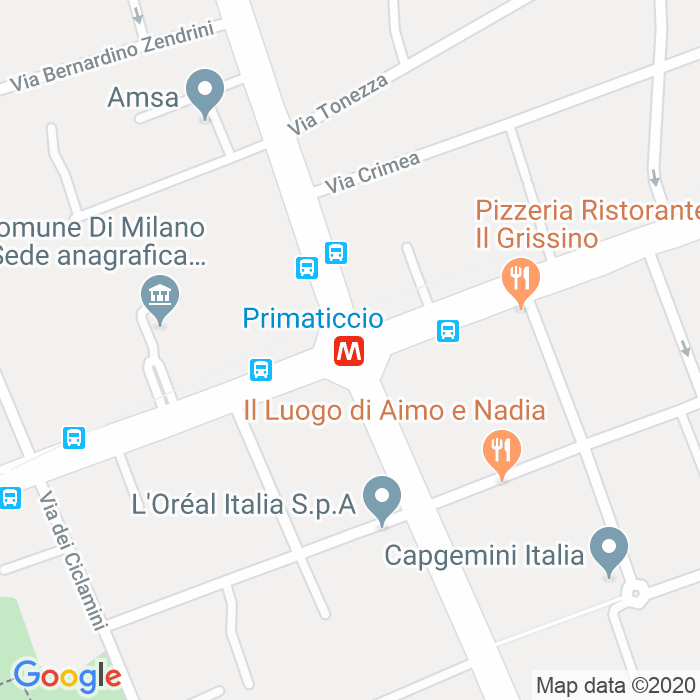 CAP di Sottopassaggio Metro'Primatticcio a Milano