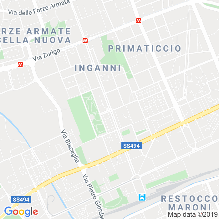 CAP di Via Angelo Inganni a Milano