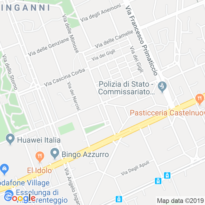 CAP di Via Dei Giacinti a Milano