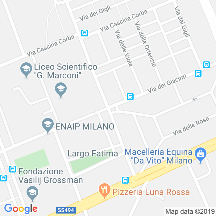 CAP di Via Dei Giaggioli a Milano