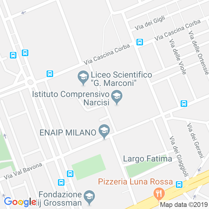 CAP di Via Dei Narcisi a Milano