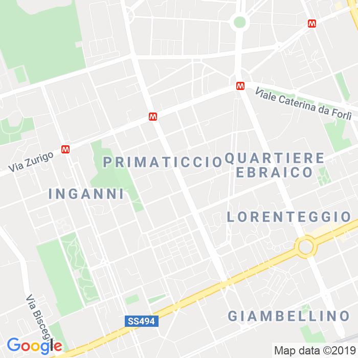 CAP di Via Francesco Primaticcio a Milano