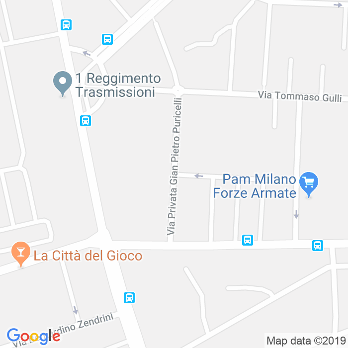 CAP di Via Gian Pietro Puricelli a Milano