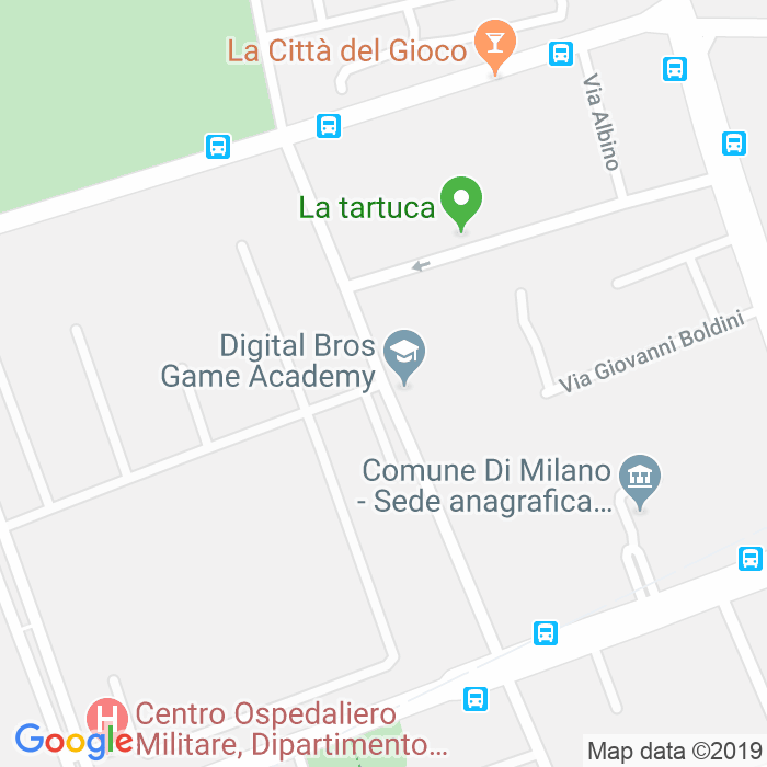 CAP di Via Giovanni Labus a Milano