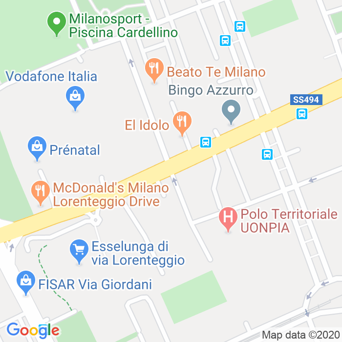 CAP di Via Menaggio a Milano