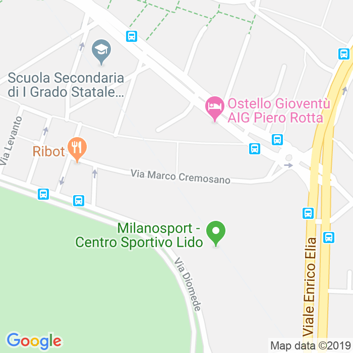 CAP di Via Marco Cremosano a Milano