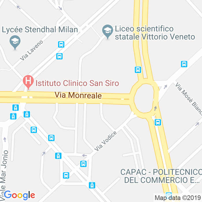 CAP di Via Monreale a Milano