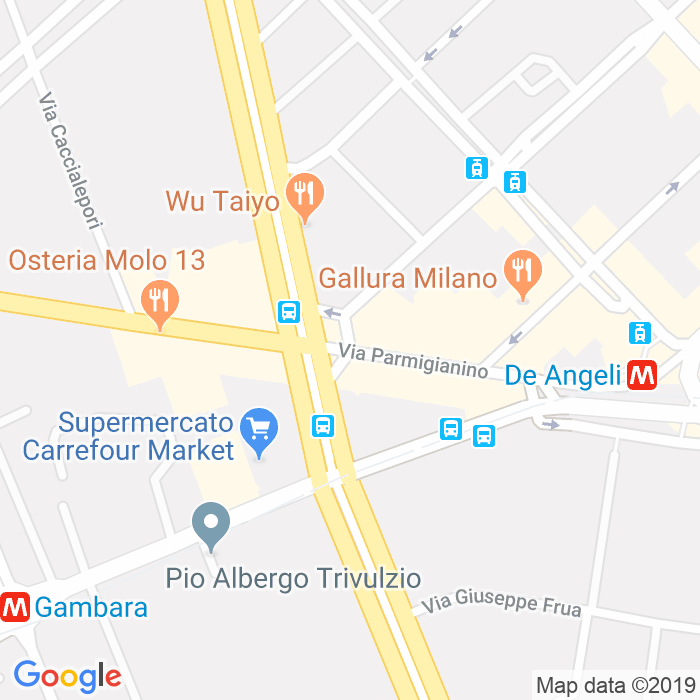CAP di Via Parmigianino a Milano