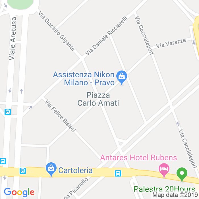 CAP di Via Saverio Altamura a Milano