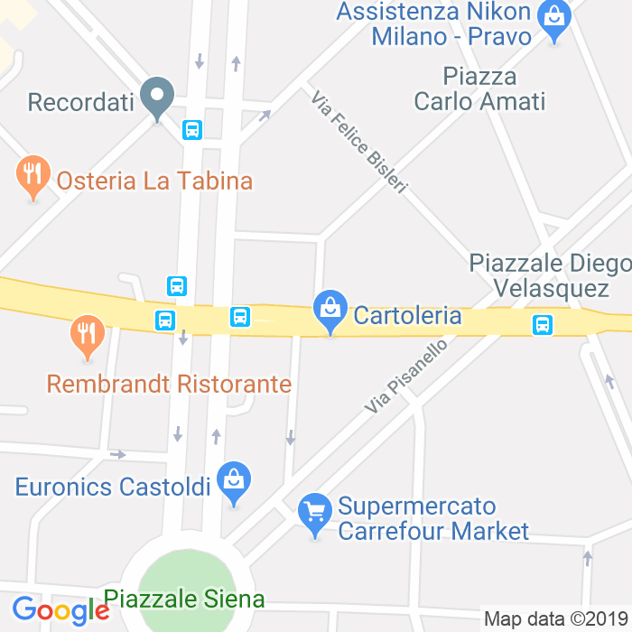 CAP di Via Val Leventina a Milano