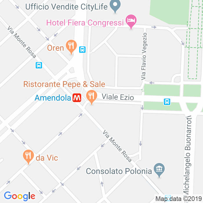 CAP di Piazza Amendola Metropolitana a Milano