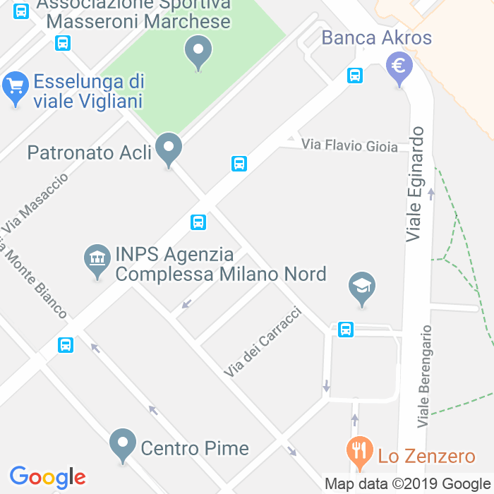CAP di Via Antonia Pozzi a Milano
