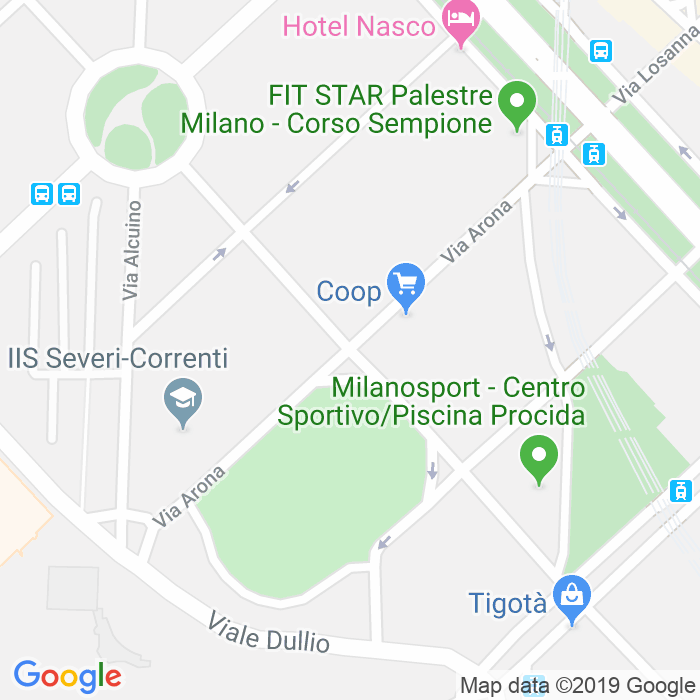 CAP di Via Arona a Milano