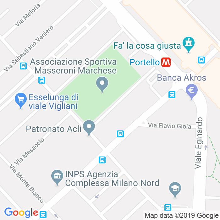 CAP di Via Cristoforo Madruzzo a Milano