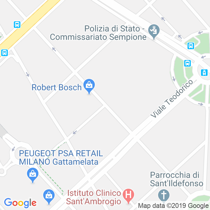 CAP di Via Giovanni Papini a Milano