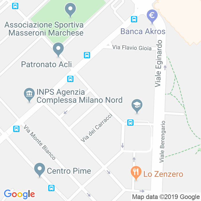 CAP di Via Giuseppe Biancardi a Milano