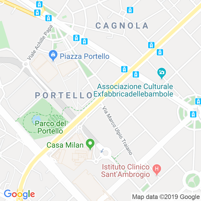 CAP di Via Marco Ulpio Traiano a Milano
