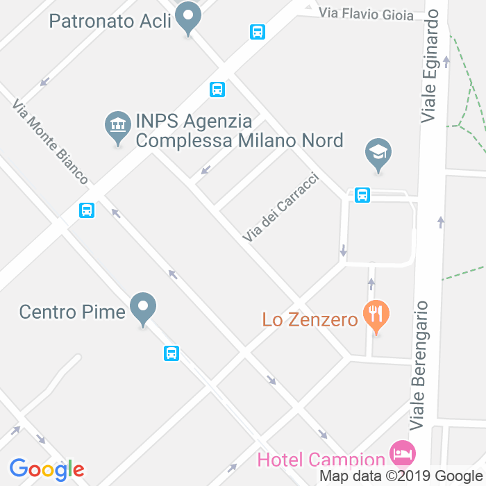 CAP di Via Sebastiano Del Piombo a Milano