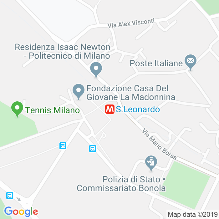 CAP di Sottopassaggio Metro'San Leonardo a Milano