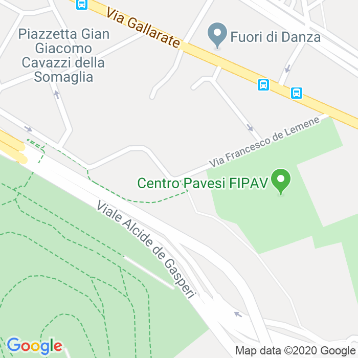 CAP di Via Francesco De Lemene a Milano