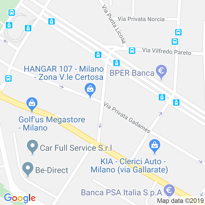 CAP di Via Giovanni Battista Giorgini a Milano