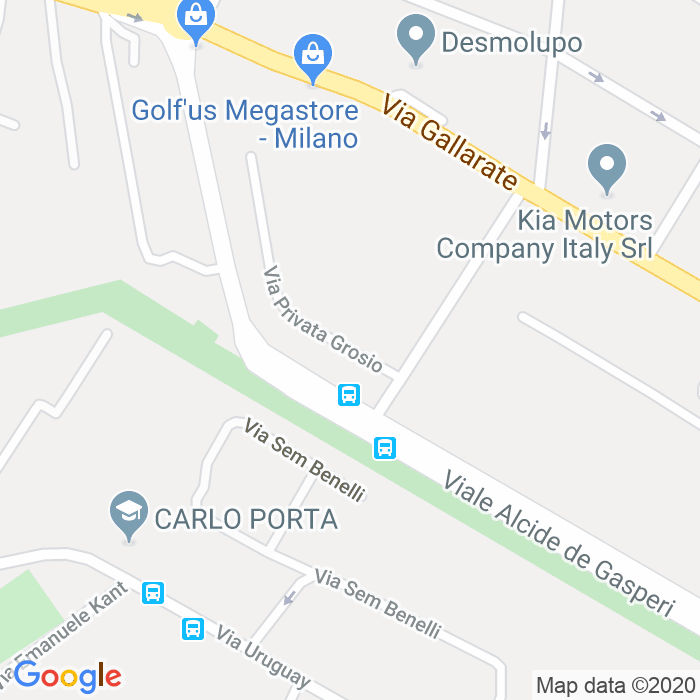 CAP di Via Grosio a Milano