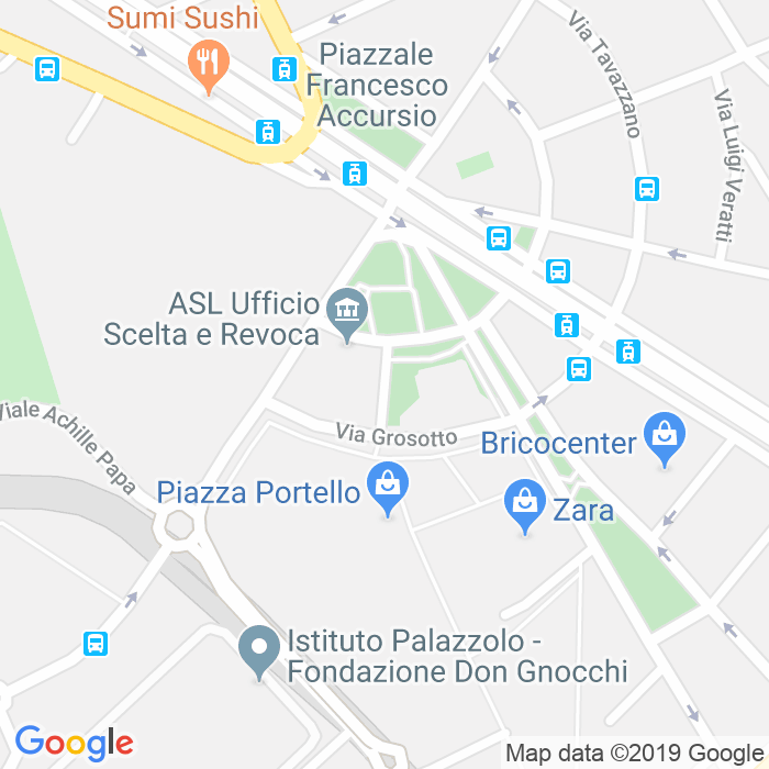 CAP di Via Luigi Bizzozzero a Milano