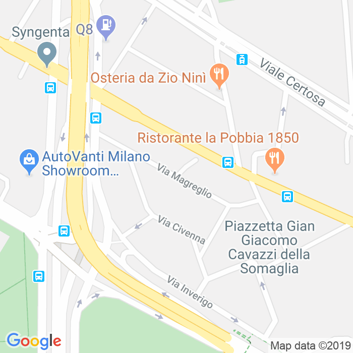CAP di Via Magreglio a Milano