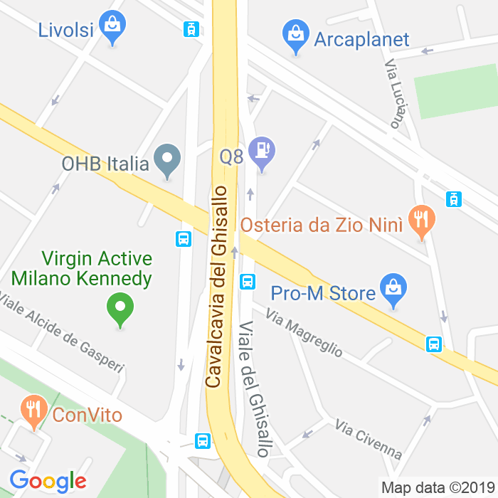 CAP di Viale Del Ghisallo a Milano
