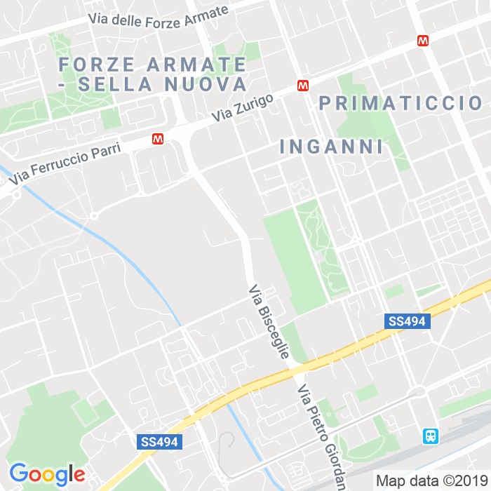 CAP di Via Bisceglie a Milano