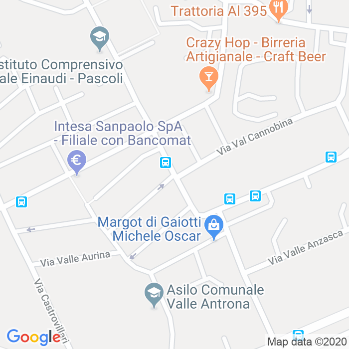 CAP di Via Moltrasio a Milano
