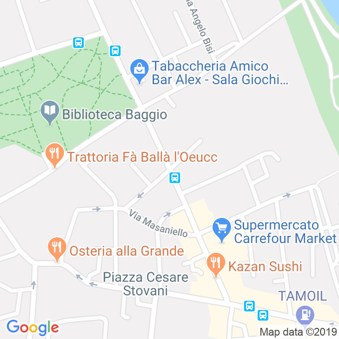 CAP di Via Pietro Canevari a Milano