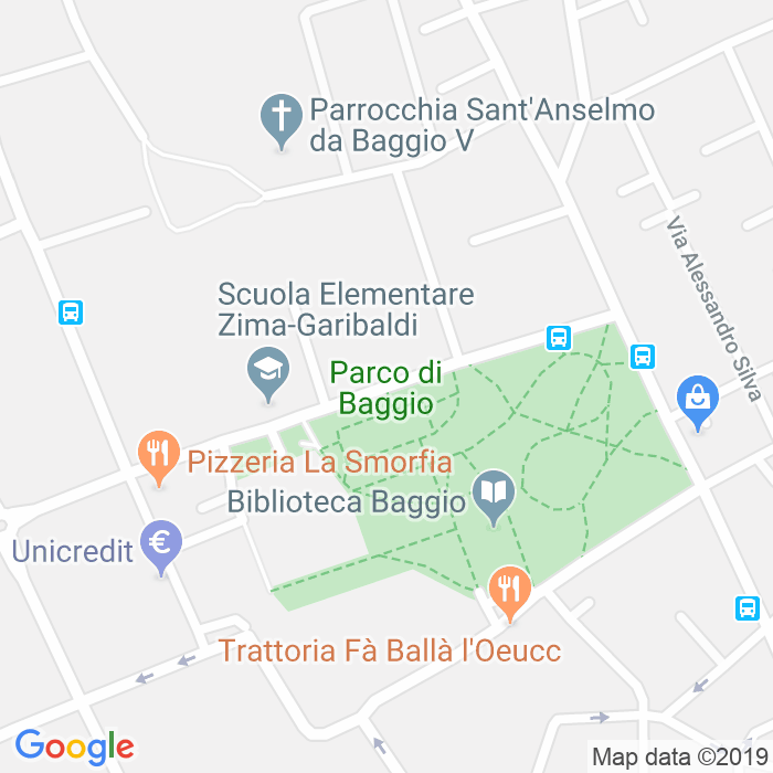 CAP di Via Anselmo Da Baggio a Milano