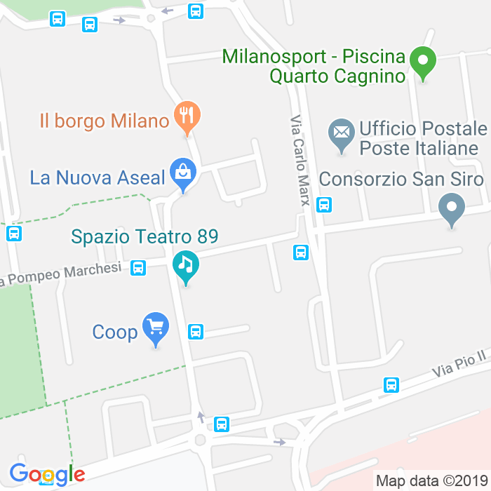 CAP di Via Benedetto Cacciatori a Milano