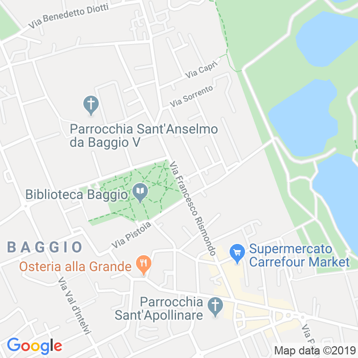 CAP di Via Francesco Rismondo a Milano