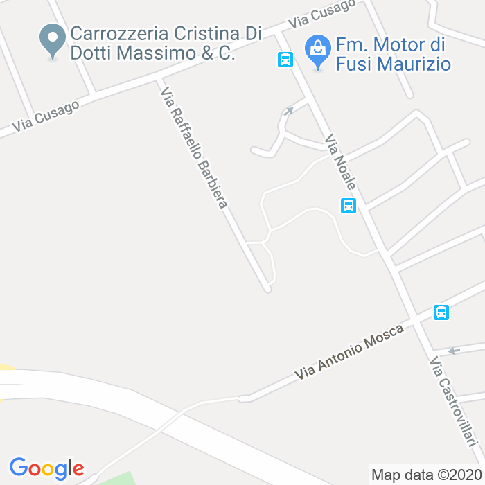 CAP di Via Raffaello Barbiera a Milano