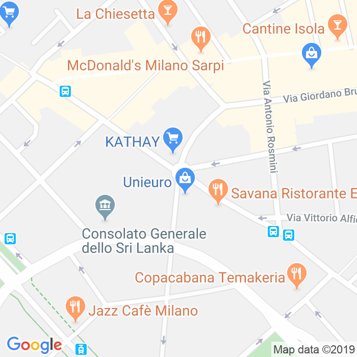 CAP di Largo Luigi Medici a Milano