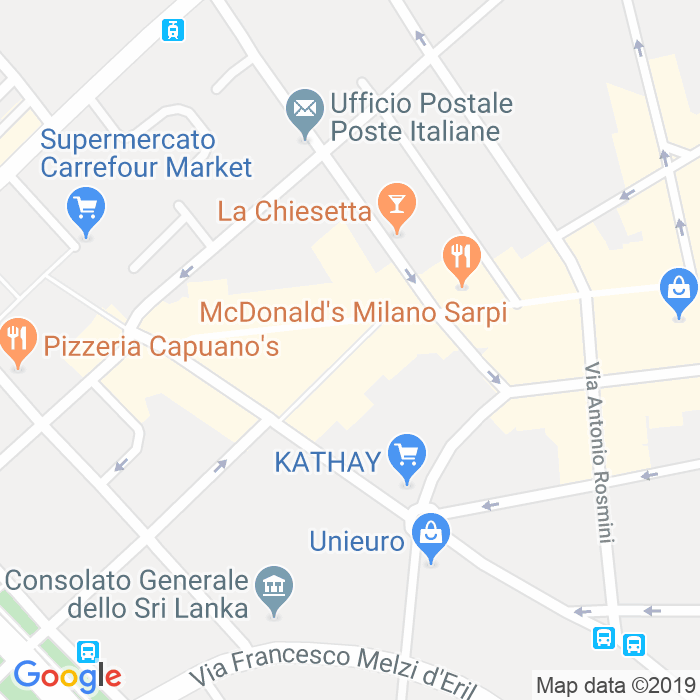 CAP di Via Alfredo Albertini a Milano