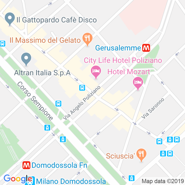 CAP di Via Angelo Poliziano a Milano