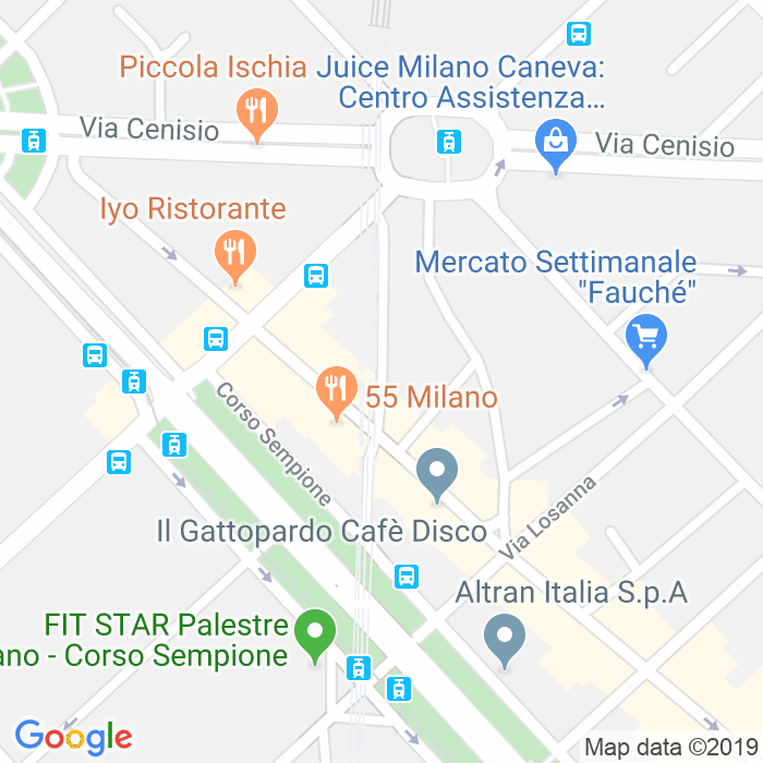 CAP di Via Fratelli Salvioni a Milano