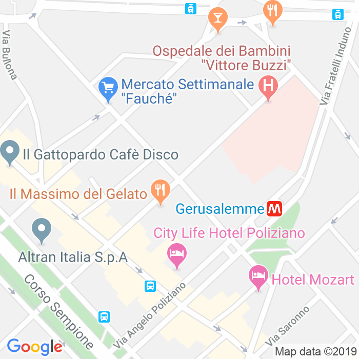 CAP di Via Lodovico Castelvetro a Milano