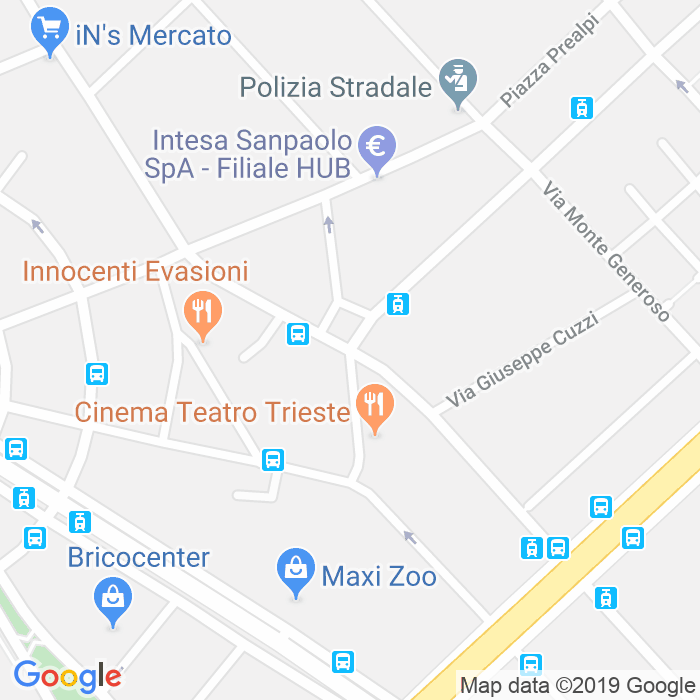 CAP di Via Antonio Pacinotti a Milano