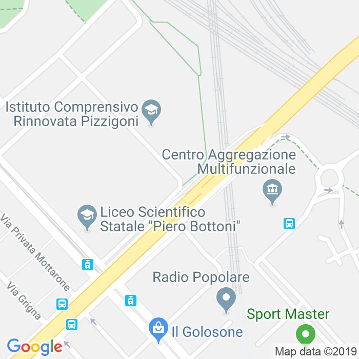 CAP di Via Castellino Da Castello a Milano
