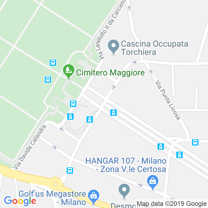 CAP di Piazzale Cimitero Maggiore a Milano