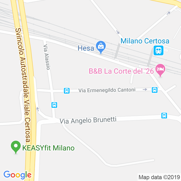 CAP di Via Ermenegildo Cantoni a Milano