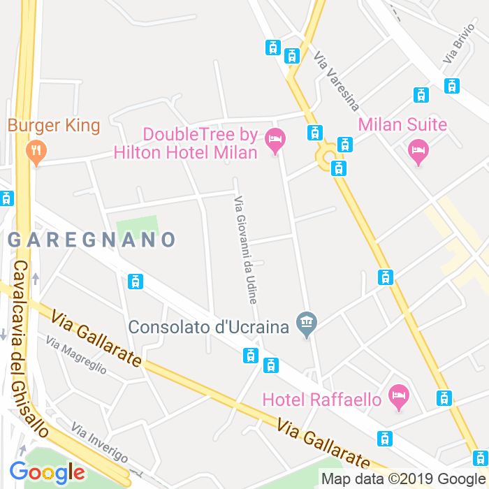 CAP di Via Giovanni Da Udine a Milano