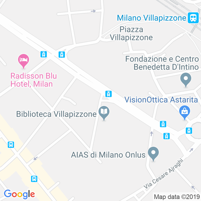 CAP di Via Rosina Ferrario Grugnola a Milano