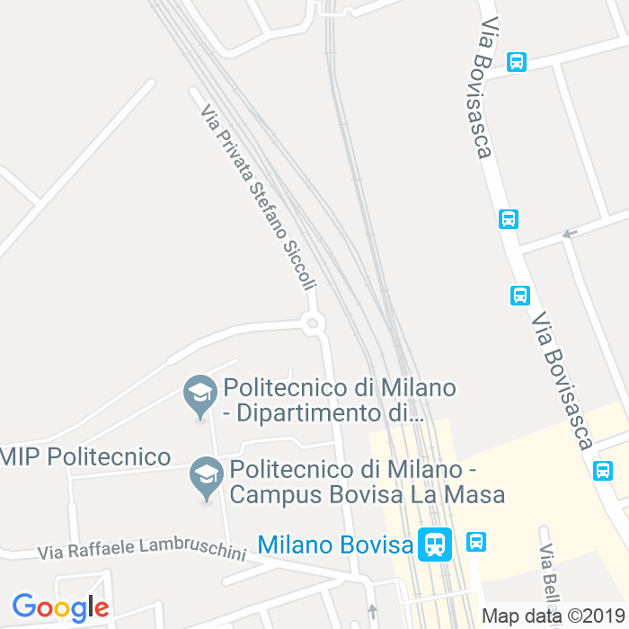 CAP di Via Stefano Siccoli a Milano