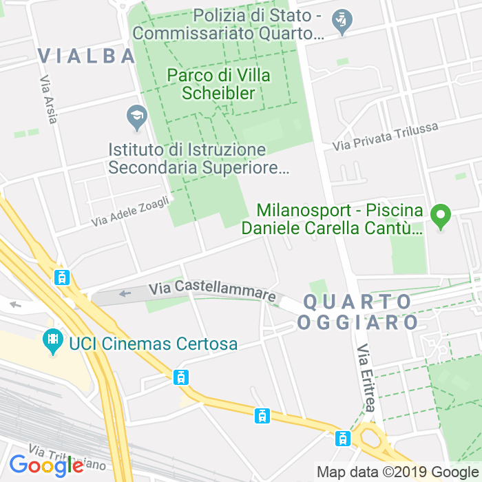 CAP di Via Antonio Aldini a Milano